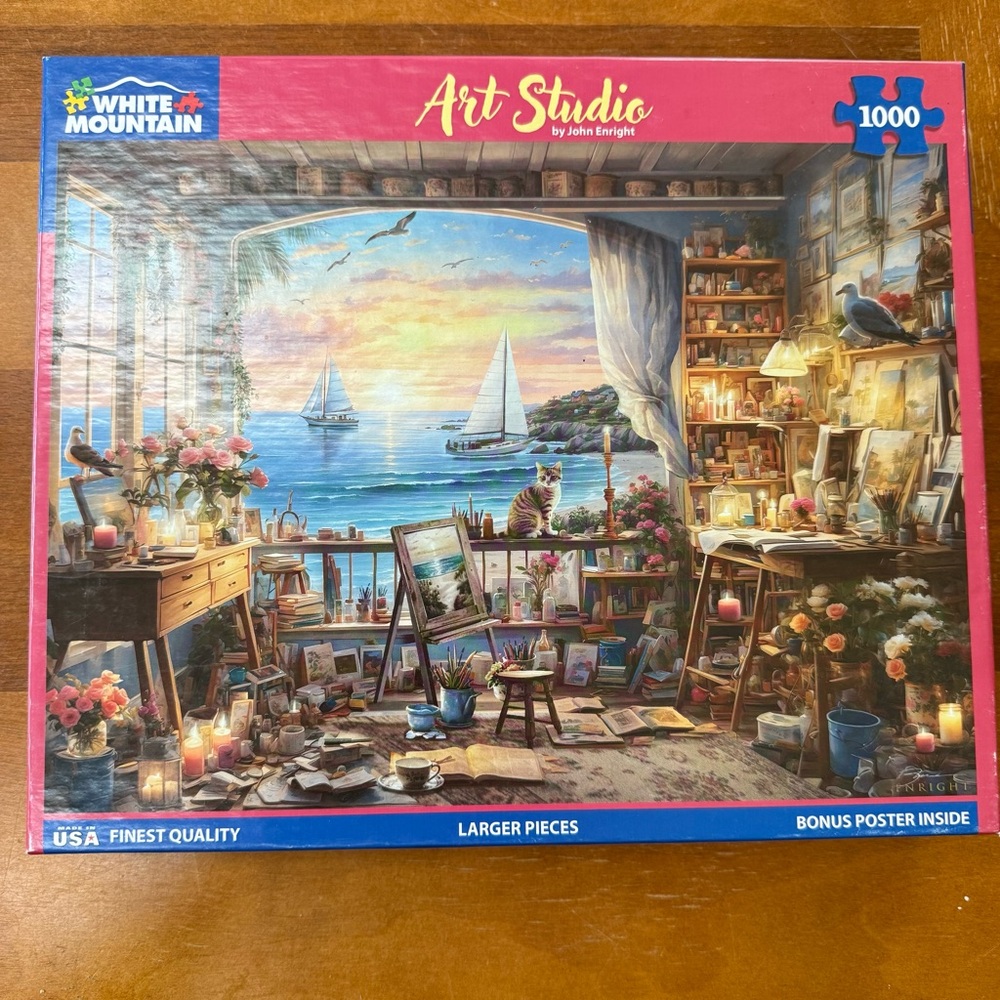 WHITE MOUNTAIN 1000pc Art Studio puzzle